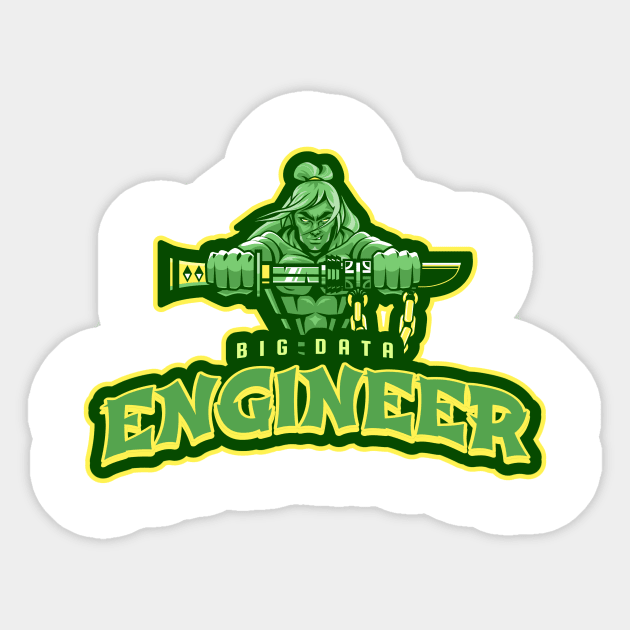 The Big Data Engineer Leader Sticker by ArtDesignDE